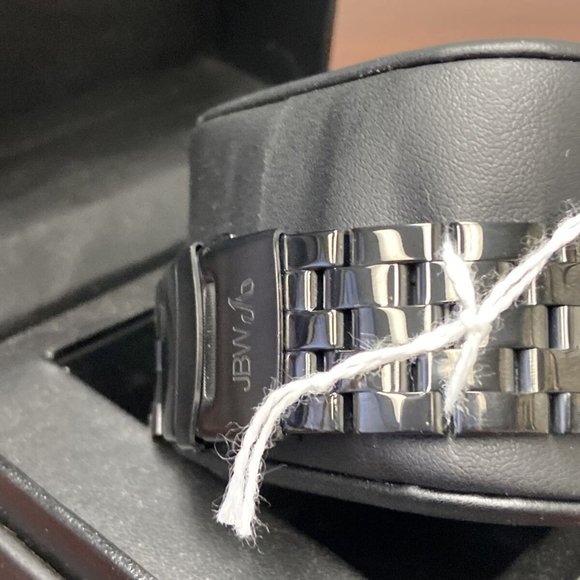 JBW WARREN J6331C Watch Black Ion Plated Diamond Quartz Movement Chronograph - Picture 5 of 8